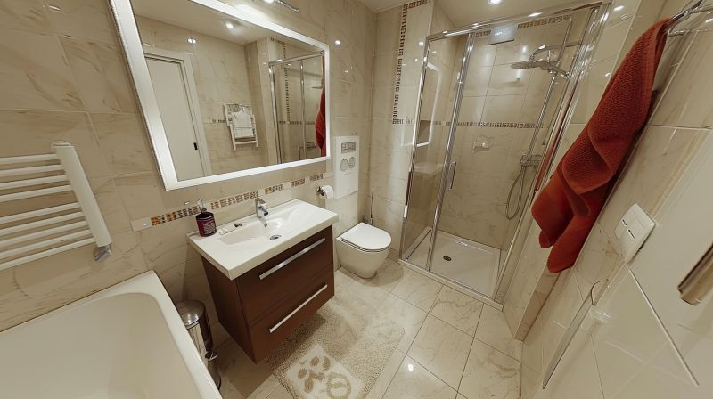 Elegant Tub and Vanity Area